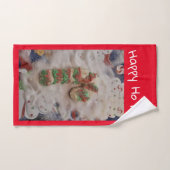 Serviette pour les mains Cookie HO HO Joyeux (Serviette à main)