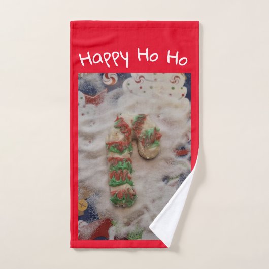 Serviette pour les mains Cookie HO HO Joyeux (Serviette à main)