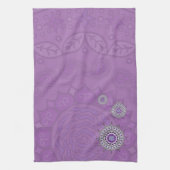 Serviette pour les mains Mehndi Fantasy Argent (Vertical)