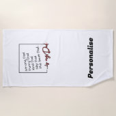Serviette pour papa - Personnalisé - Le meilleur p (Devant)