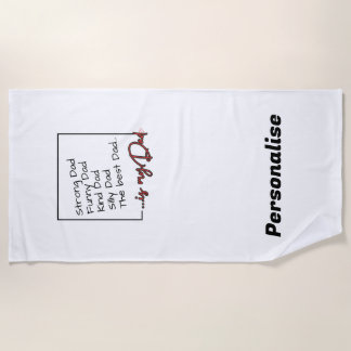 Serviette pour papa - Personnalisé - Le meilleur p