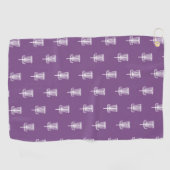 Serviette pourpre de golf de disque de panier (Horizontal)