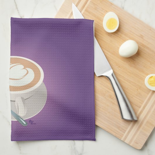 Serviette pourpre de Latte (Quart Plié)