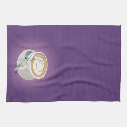 Serviette pourpre de Latte (Horizontal)