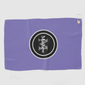 Serviette pourpre personnalisée de golf de (Horizontal)