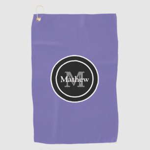 Serviette pourpre personnalisée de golf de