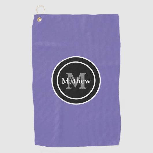 Serviette pourpre personnalisée de golf de (Devant)
