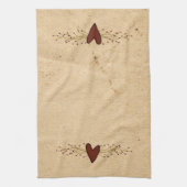 Serviette Primitive Heart Kitchen (Vertical)