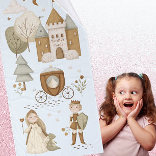 Serviette princesse Fairy Tale avec nom