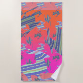 Serviette Rainbow Blue Kangaroo Beach (Devant)