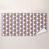 Serviette Rainbow Heart (Serviette de bain)