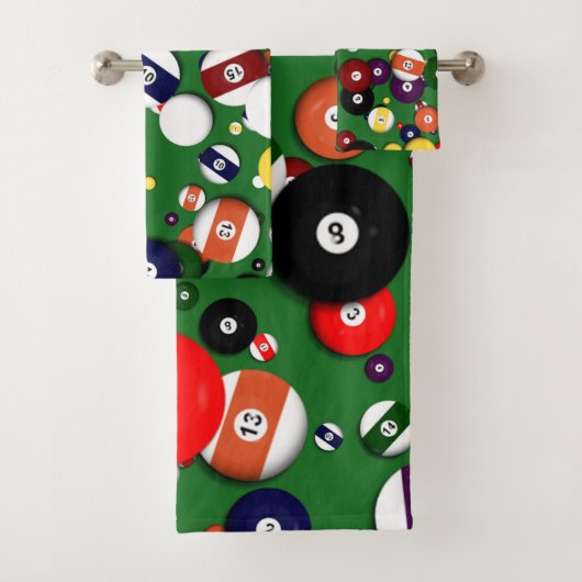 Serviette réglée - billards (En situation)