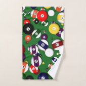 Serviette réglée - billards (Serviette à main)