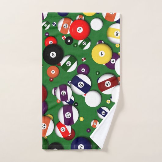 Serviette réglée - billards (Serviette à main)