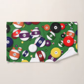 Serviette réglée - billards (Serviette à main)