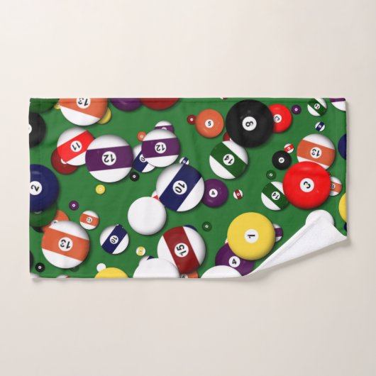 Serviette réglée - billards (Serviette à main)