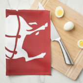 Serviette Reindeer de Noël sur mesure Serviettes d (Quart Plié)