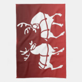 Serviette Reindeer de Noël sur mesure Serviettes d (Vertical)