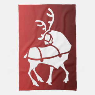 Serviette Reindeer de Noël sur mesure Serviettes d