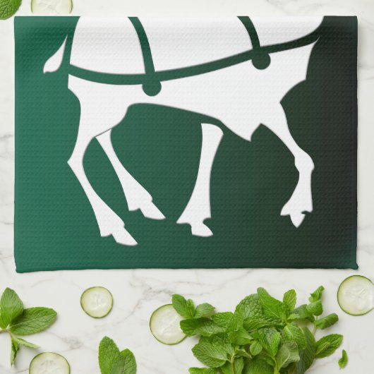 Serviette Reindeer de Noël sur mesure Serviettes d (Plié)