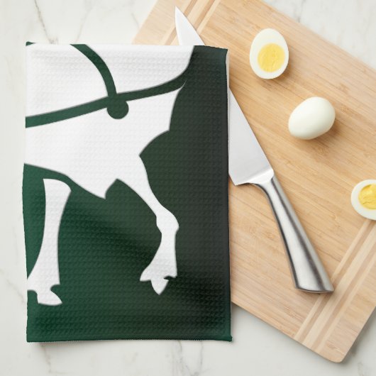 Serviette Reindeer de Noël sur mesure Serviettes d (Quart Plié)