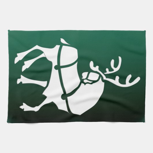 Serviette Reindeer de Noël sur mesure Serviettes d (Horizontal)