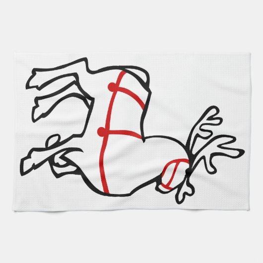 Serviette Reindeer de Noël sur mesure Serviettes d (Horizontal)