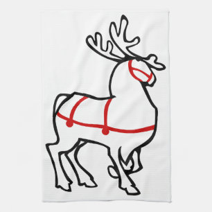 Serviette Reindeer de Noël sur mesure Serviettes d