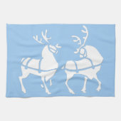 Serviette Reindeer de Noël sur mesure Serviettes d (Horizontal)