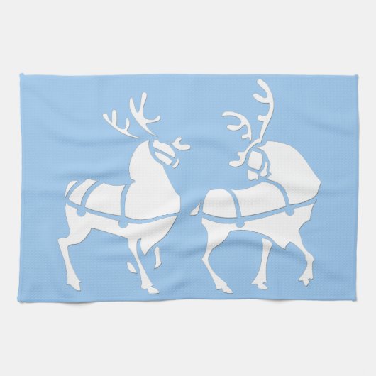 Serviette Reindeer de Noël sur mesure Serviettes d (Horizontal)