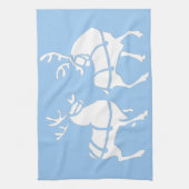 Serviette Reindeer de Noël sur mesure Serviettes d (Vertical)