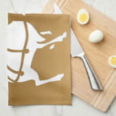 Serviette Reindeer de Noël sur mesure Serviettes d (Quart Plié)