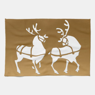 Serviette Reindeer de Noël sur mesure Serviettes d