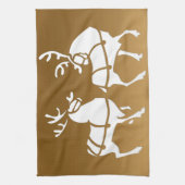 Serviette Reindeer de Noël sur mesure Serviettes d (Vertical)