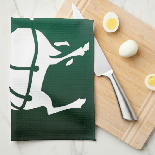 Serviette Reindeer de Noël sur mesure Serviettes d (Quart Plié)