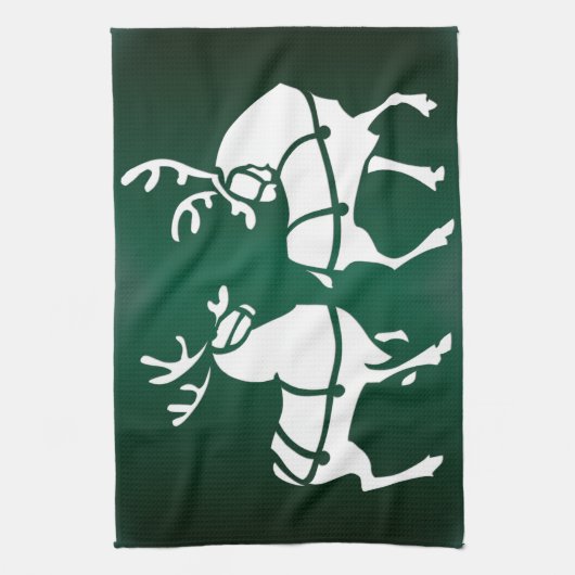Serviette Reindeer de Noël sur mesure Serviettes d (Vertical)