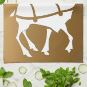 Serviette Reindeer de Noël sur mesure Serviettes d (Plié)