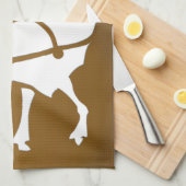 Serviette Reindeer de Noël sur mesure Serviettes d (Quart Plié)