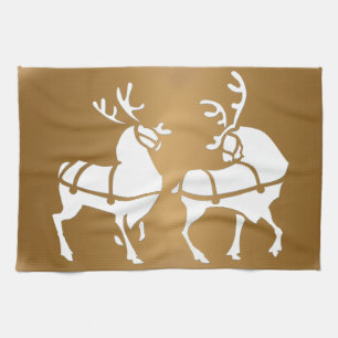 Serviette Reindeer de Noël sur mesure Serviettes d