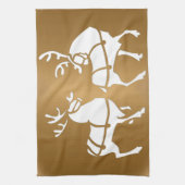 Serviette Reindeer de Noël sur mesure Serviettes d (Vertical)