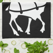 Serviette Reindeer de Noël sur mesure Serviettes d (Plié)