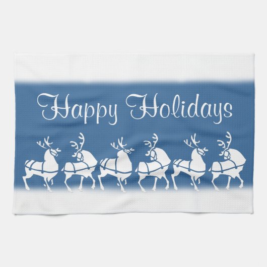 Serviette Reindeer de Noël sur mesure Serviettes d (Horizontal)