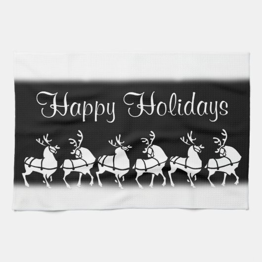 Serviette Reindeer de Noël sur mesure Serviettes d (Horizontal)