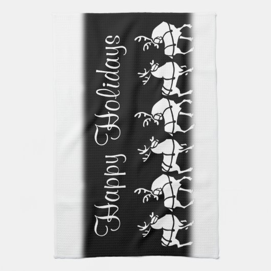 Serviette Reindeer de Noël sur mesure Serviettes d (Vertical)