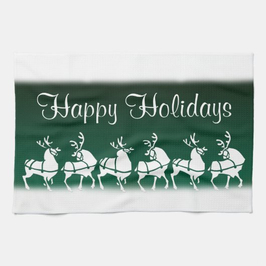 Serviette Reindeer de Noël sur mesure Serviettes d (Horizontal)