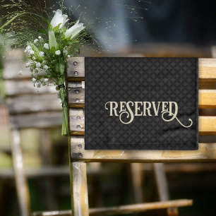 Serviette réservée pour chaises, tables et bancs
