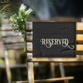 Serviette réservée pour chaises, tables et bancs