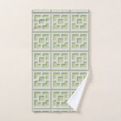 Serviette Retro Green Trellis (Serviette à main)
