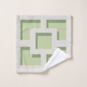 Serviette Retro Green Trellis (Gant de toilette)