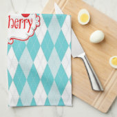 Serviette Rétro "So Cherry". (Quart Plié)